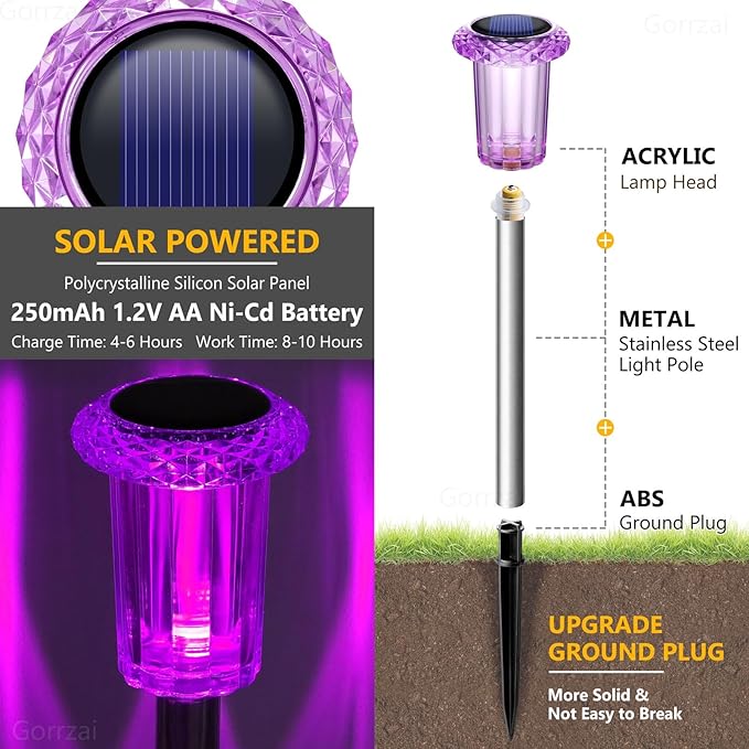 Halloween Solar Lights Outdoor 15 Pack Solar Pathway Lights Outdoor Halloween - Image 2