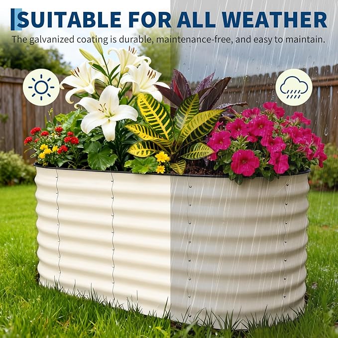 Garvee 2 Pack Galvanized Raised Garden Beds - Image 7