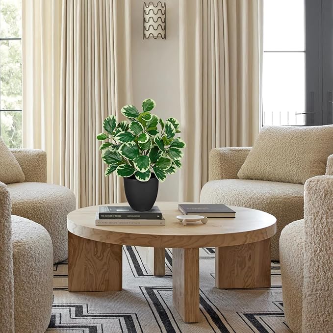 14.5" Artificial Plants Indoor Home Decor, Fake Potted Silk Plants - Image 3
