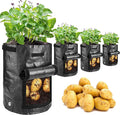 JJGoo Potato Grow Bags, 4 Pack 10 Gallon by JJGoo