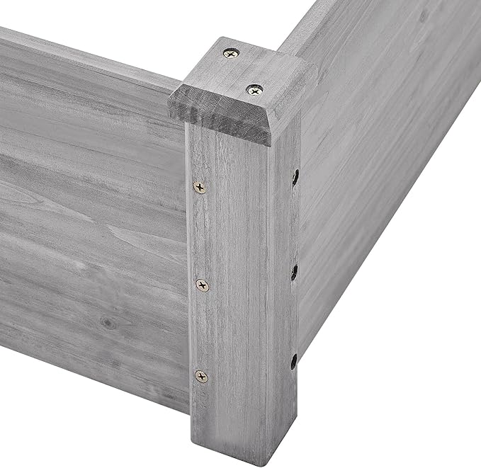 Yaheetech 8×4ft Wooden Horticulture Raised Garden Bed Divisible Elevated - Image 7
