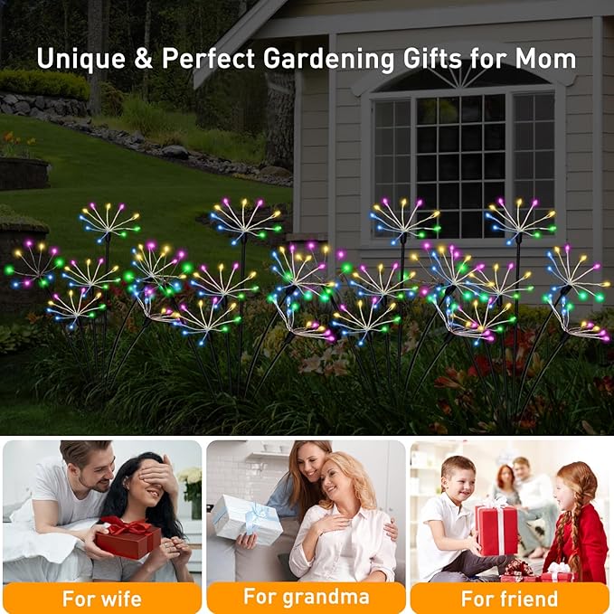 Kwaiffeo Solar Garden Lights Outdoor Waterproof Decorative Solar Lights - Image 4