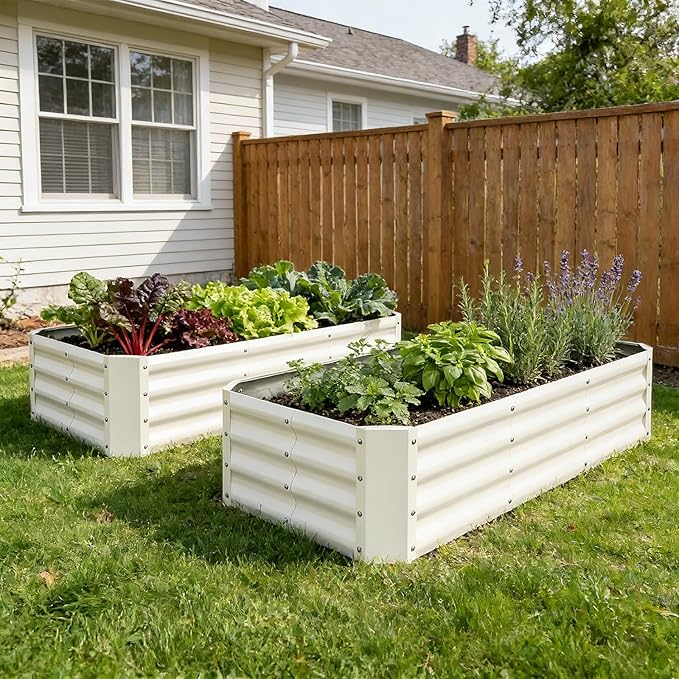 INNO STAGE 2Pcs Galvanized Raised Garden Bed Kit, Rust-Resistant & Easy Assembly - Image 9