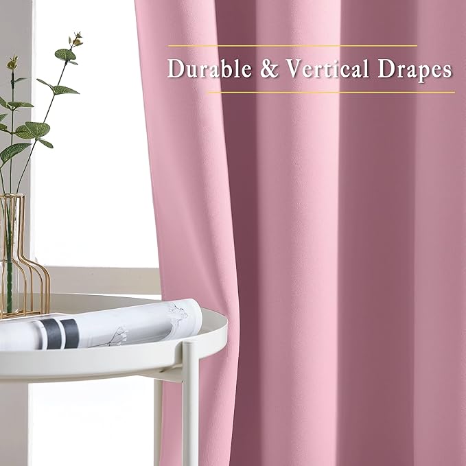 NICETOWN Blackout Curtain Drape 72 inch Long - Image 6