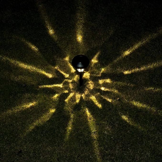 GIGALUMI 6 Pack Solar Pathway Lights Outdoor, Metal Glass & ABS Solar Landscape - Image 7