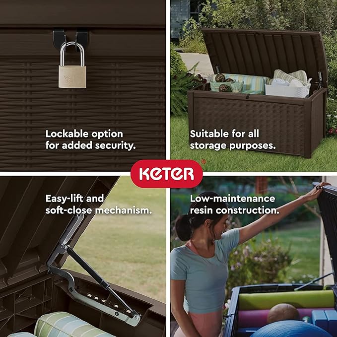 Keter Borneo 110 Gallon Resin Deck Box - Image 3