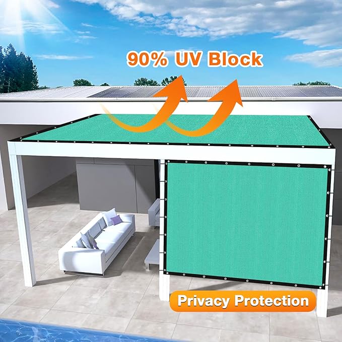 Artpuch Outdoor Pergola Shade Cover 9' X 15' Sun Shade Cloth - Image 3