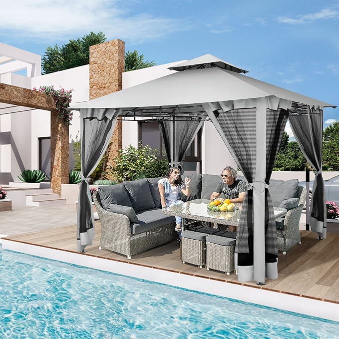 COBIZI Gazebo 10x10 Heavy Duty Gazebos - Image 4