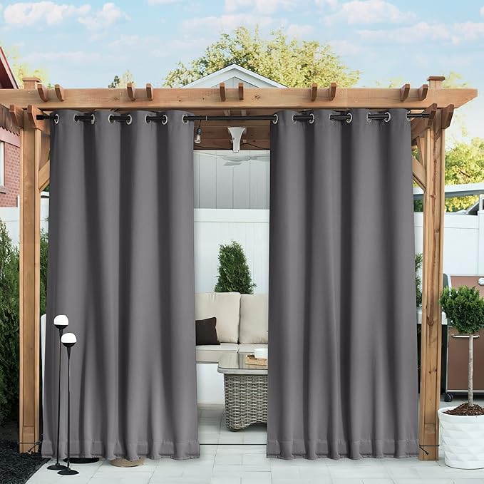 NICETOWN 2 Panels Outdoor Curtains by NICETOWN
