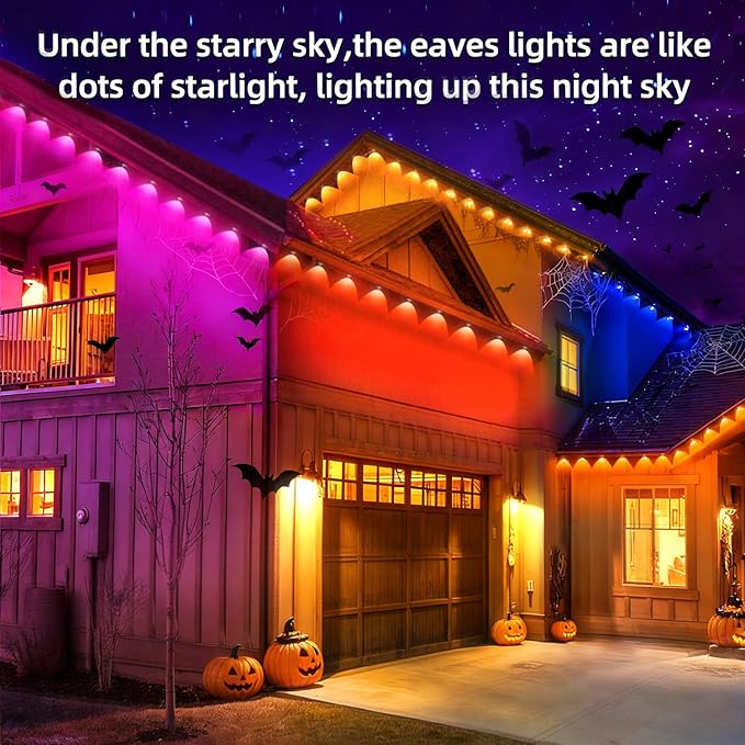 Permanent Outdoor Lights, 400ft RGB Outdoor Led Lights, Music Synchronised Eave - Image 3