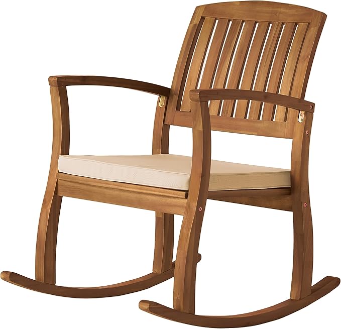Christopher Knight Home Selma Acacia Rocking Chairs - Image 5
