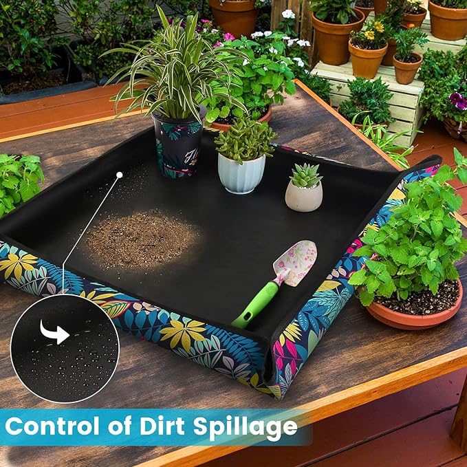 3 PCS 29.5"x 29.5" Waterproof Repotting Mat - Image 4