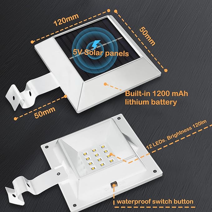 Solar Flag Pole Light, Bright Warm White 3000k Flagpole Light Upgrade Solar - Image 5