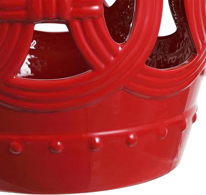 JONATHAN Y TBL1022C Lucky Coins 16" Chinese Ceramic Drum Indoor/Outdoor Garden - Image 8