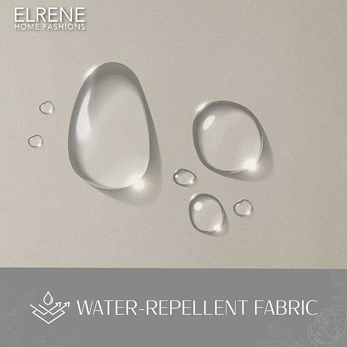 Elrene Home Fashions Matine Weatherproof Tab-Top Indoor/Outdoor Solid Color - Image 4