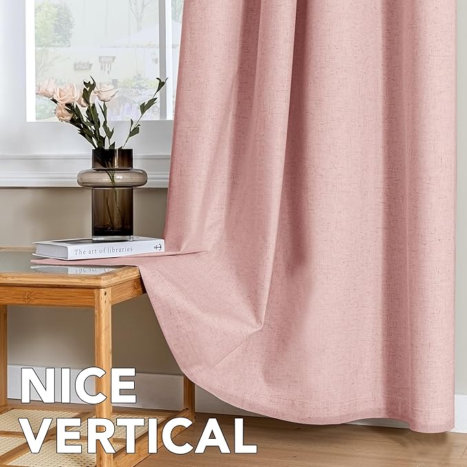 H.VERSAILTEX Linen Curtains 100% Blackout Curtains - Image 7