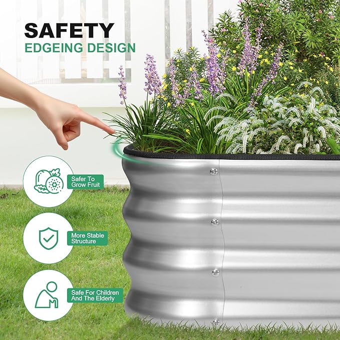 1MORE Raised Garden Bed -5X3X1 Galvanized Planter Box - Image 2
