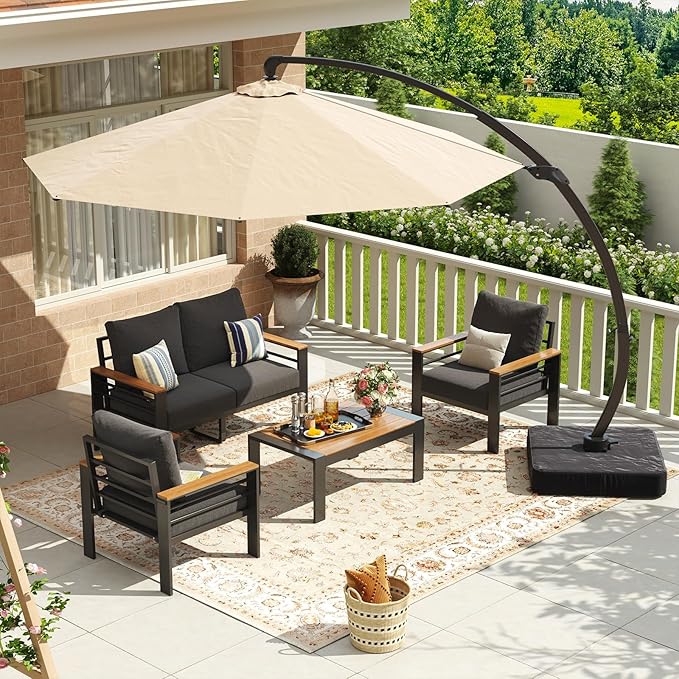 Aoxun Aluminum Patio Furniture Set by Aoxun