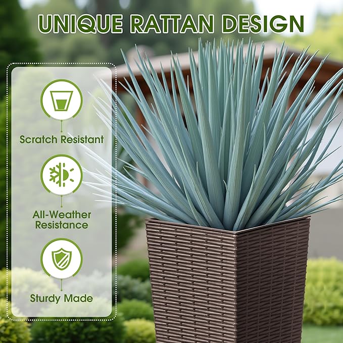 Devoko Resin Tall Planters - Image 2