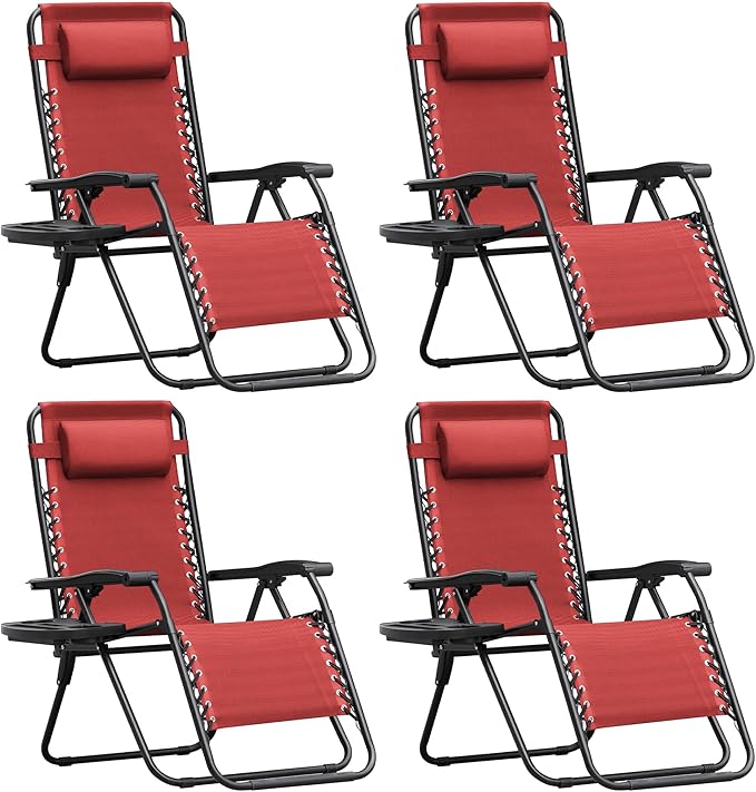 Homall Zero Gravity Chair Patio Folding Lawn Outdoor Lounge Gravity Camp by Homall