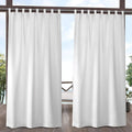 EXCLUSIVE HOME Cabana Solid Indoor/Outdoor Light Filtering Hook-and-Loop Tab by Exclusive+Home