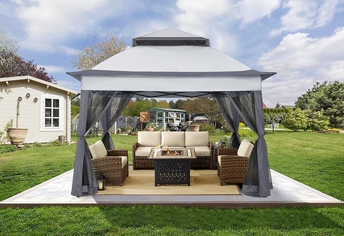 COOSHADE 11x11 Pop Up Gazebo Tent Outdoor Canopy Patio Shelter by COOSHADE