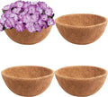 Y&M Pack of 4 12" Pre-Formed Round Coco Fiber Coco Liner Hanging Basket Liners by YM