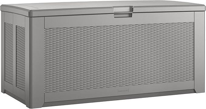 Rubbermaid Extra Large Resin Outdoor Storage Deck Box, Weather Resistant by Rubbermaid