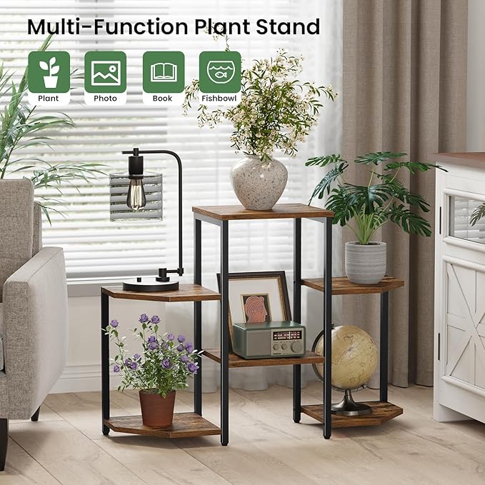 Plant Stand Indoor, 6 Potted Plant Stand, 6 Tiers Large Flower Holder, Planter - Image 4