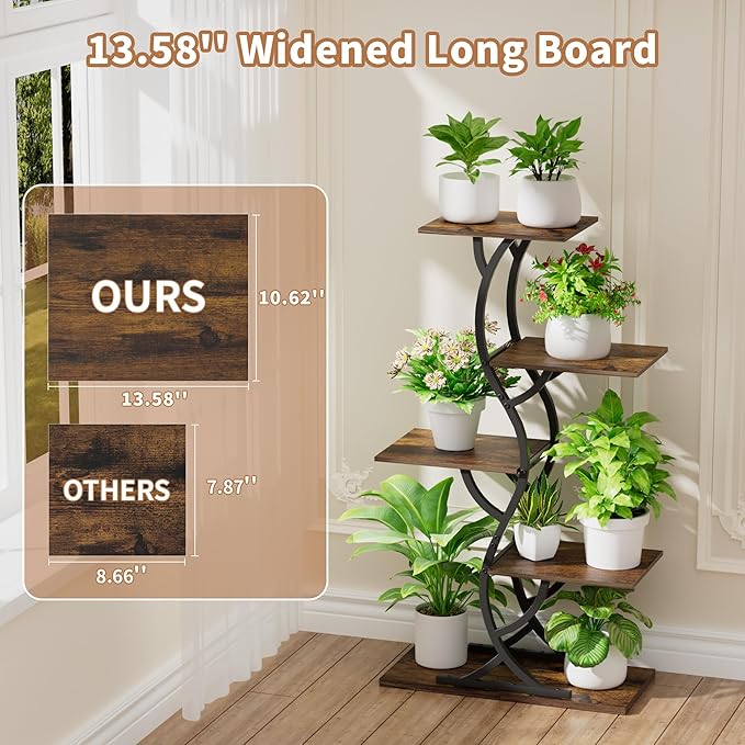 Plant Stand Indoor with Grow Lights - Image 2