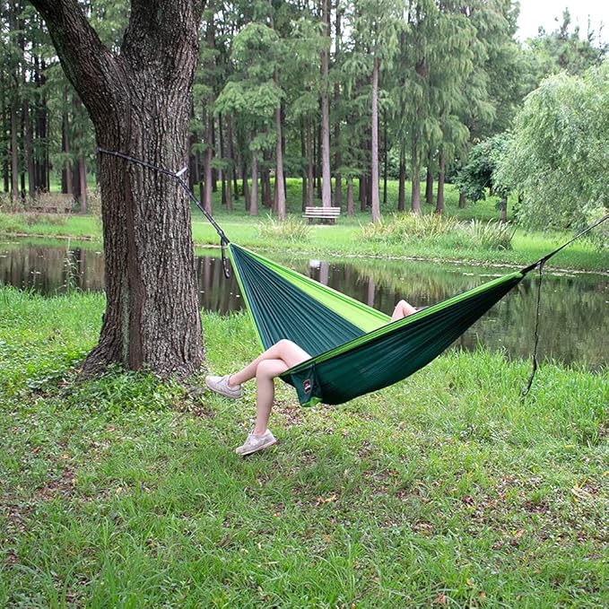Camping Hammock, Super Lightweight Portable Parachute Hammock - Image 7