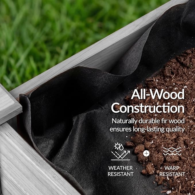 Best Choice Products 48x24x30in Raised Garden Bed, Elevated Wood Planter Box - Image 6