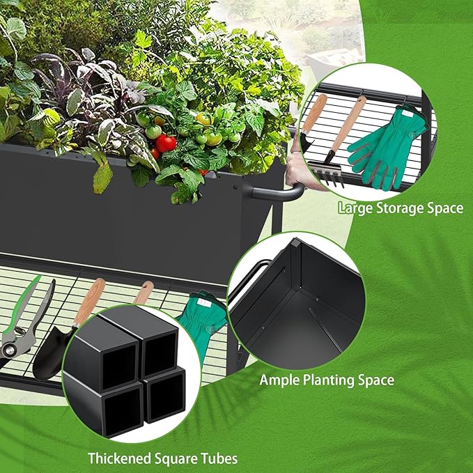 51 × 26 × 31.5 Inches Raised Garden Bed - Image 2