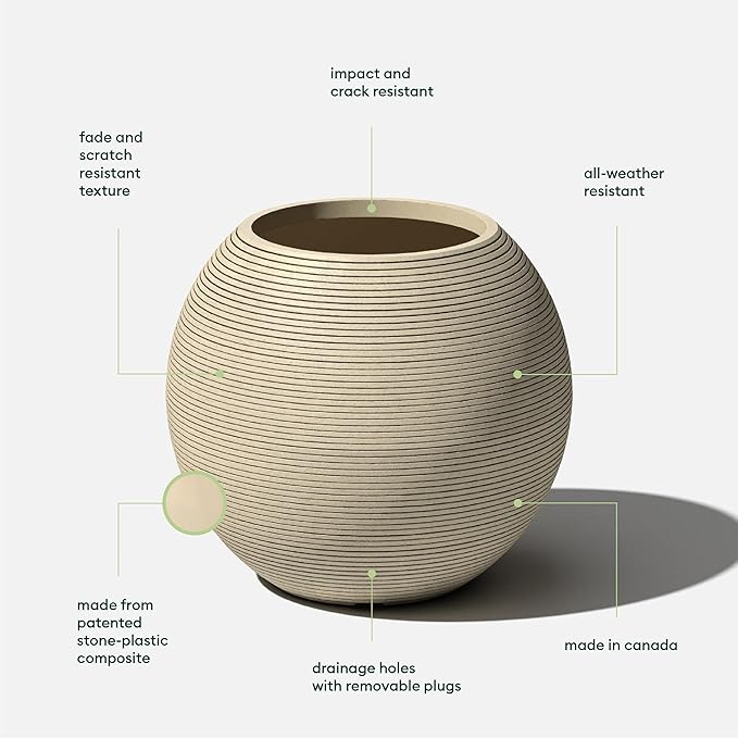Veradek Strata Series Sphere Round Planter - Image 3