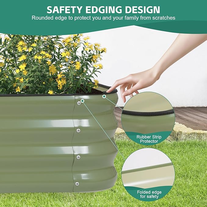 3 in 1 Galvanized Raised Garden Bed - Image 4