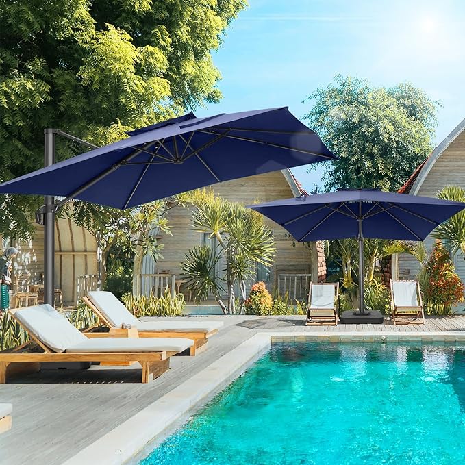 HOTEEL10x10ft Patio Umbrella Cantilever Umbrellas - Image 11