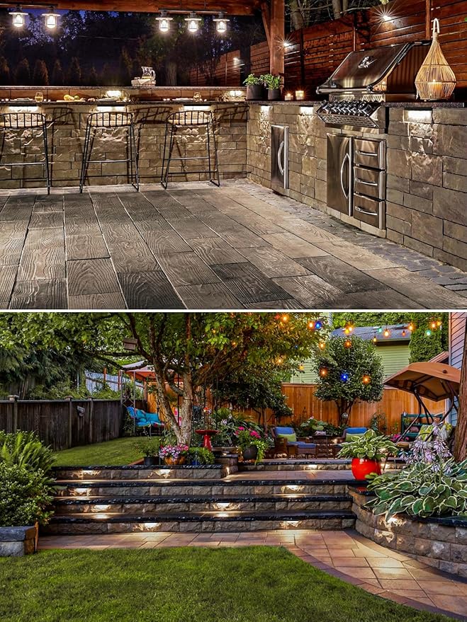 5W Retaining Wall Lights, 7 inch LED Hardscape Lighting Low Voltage Landscape - Image 4