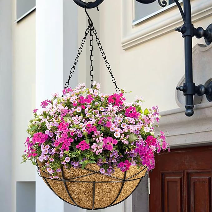 4 Pack 18 Inch Hanging Planters - Image 5