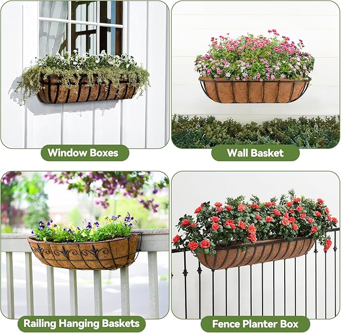 3Pcs Trough Coco Liner 24" Coco Coir Liners - Image 5