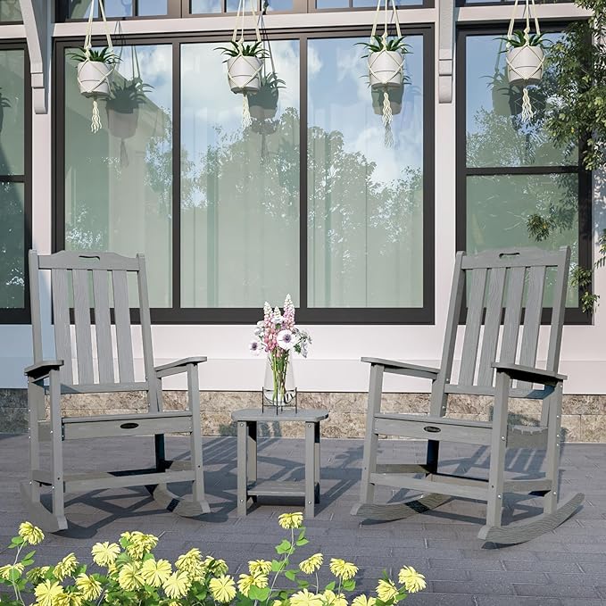 Oversized Rocking Chair Set of 8, Outdoor Rocking Chair - Image 2