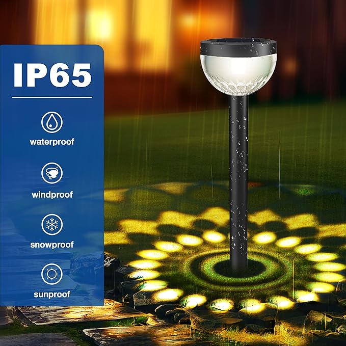 4 Pack Solar Flood Light, Security Lights, Pathway Lights - Image 6