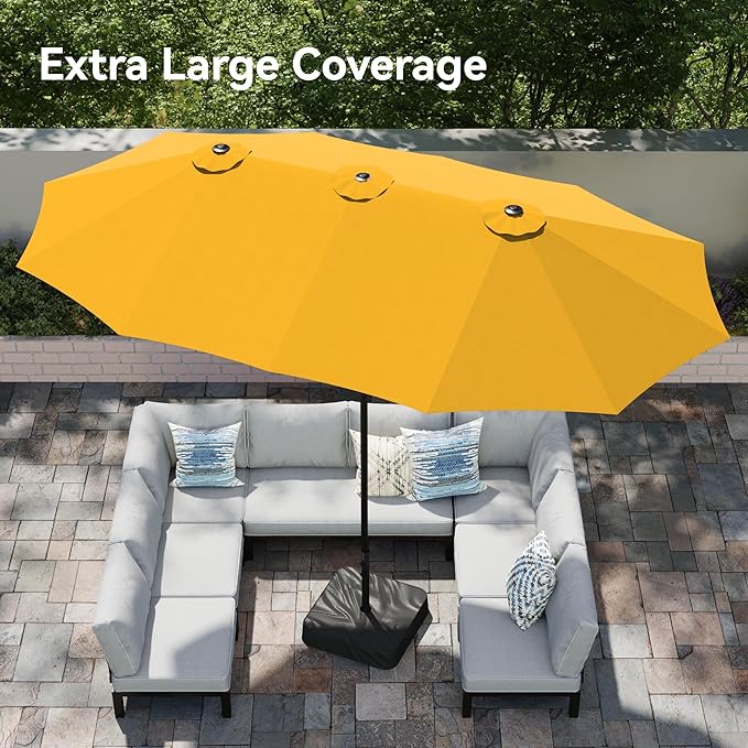 PHI VILLA 15ft Large Patio Umbrellas - Image 2