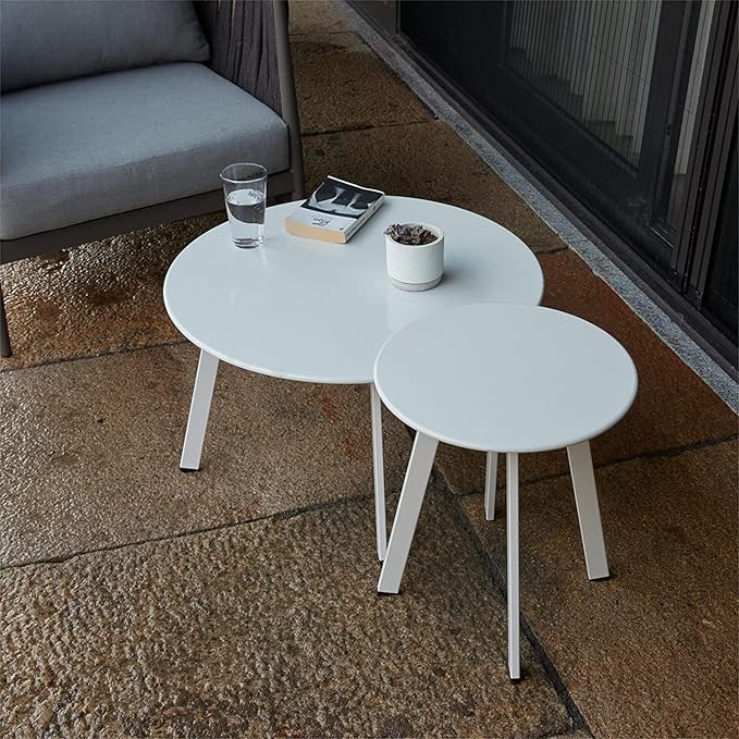 Patio Outdoor Coffee Table Set of 2 - Image 6