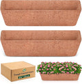 Halatool 2 Pack 24 Inch Window Box Liners, Pre-Formed Coco Fiber Replacement by HALATOOL