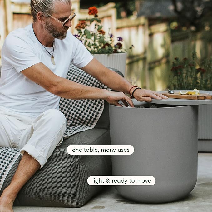 Veradek Kona Cooler Side Table – 2-in-1 Outdoor Patio Side Table w/Cooler | - Image 5