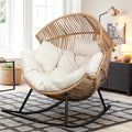 Vongrasig Wicker Rocking Egg Chair PE Rattan by Vongrasig