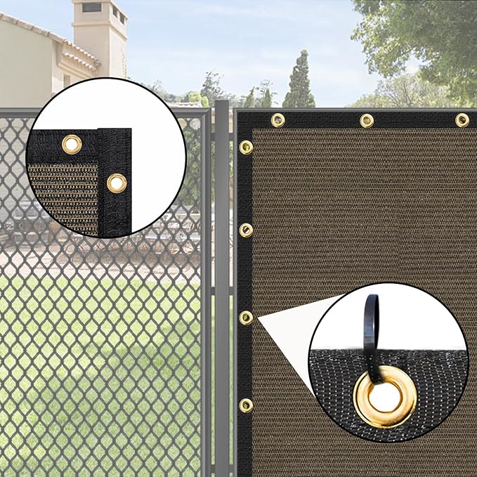 UPGRADE Privacy Screen 3' x 16' Fence Commercial Shade Cover - Image 4