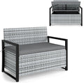 RELAX4LIFE Wicker Outdoor Bench by RELAX4LIFE