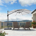 PURPLE LEAF 10 Feet Patio Umbrella Outdoor Cantilever Round Umbrella Aluminum by PURPLELEAF