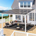 AECOJOY 12' x 12' White Gazebo Outdoor Pergola by AECOJOY